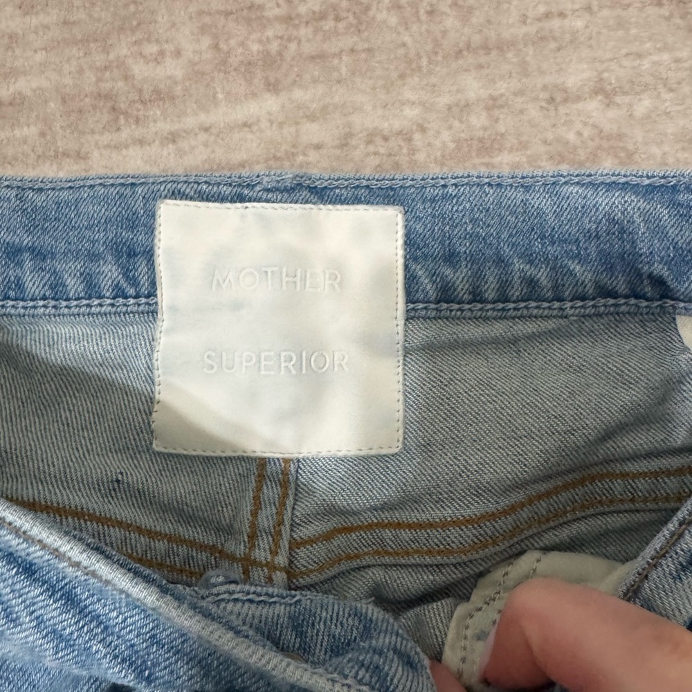 mother superior denim hustler ankle fray jeans size 27 - Picture 4 of 6